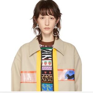 Miu Miu crystal hoop earrings